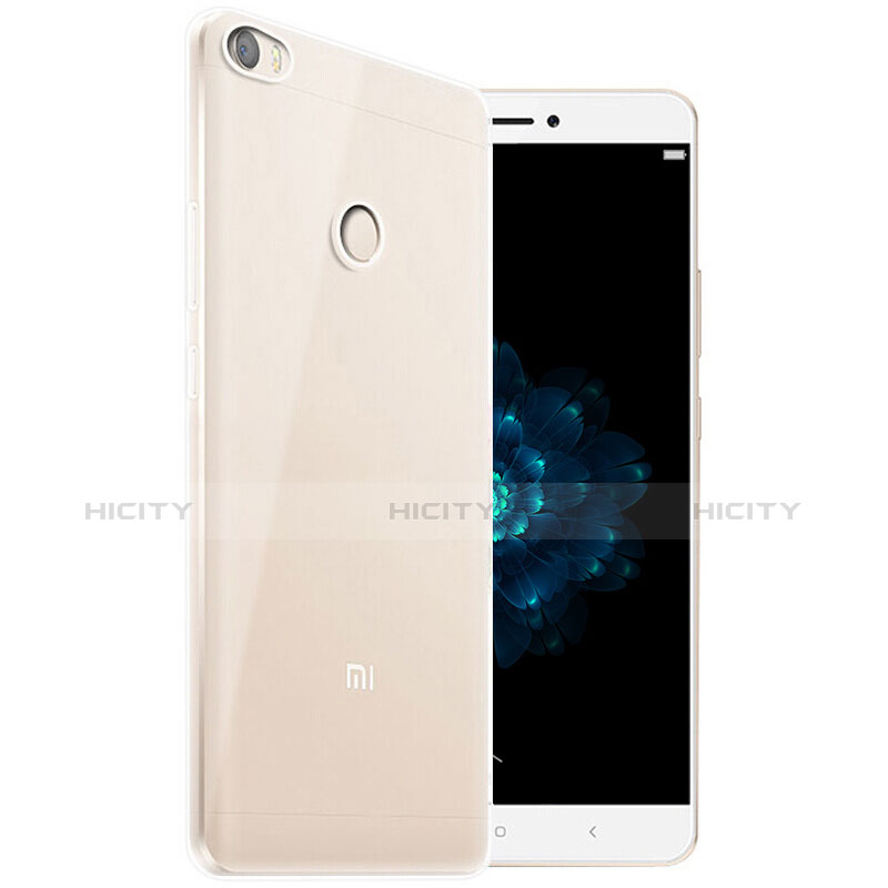 Cover Silicone Trasparente Ultra Sottile Morbida T04 per Xiaomi Mi Max Chiaro