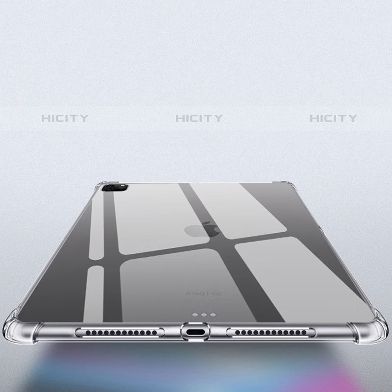 Cover Silicone Trasparente Ultra Sottile Morbida T05 per Apple iPad Pro 12.9 (2020) Chiaro