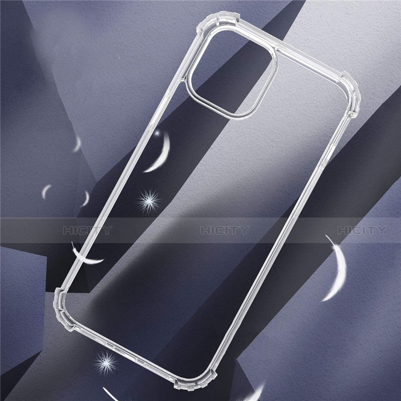 Cover Silicone Trasparente Ultra Sottile Morbida T05 per Apple iPhone 12 Chiaro