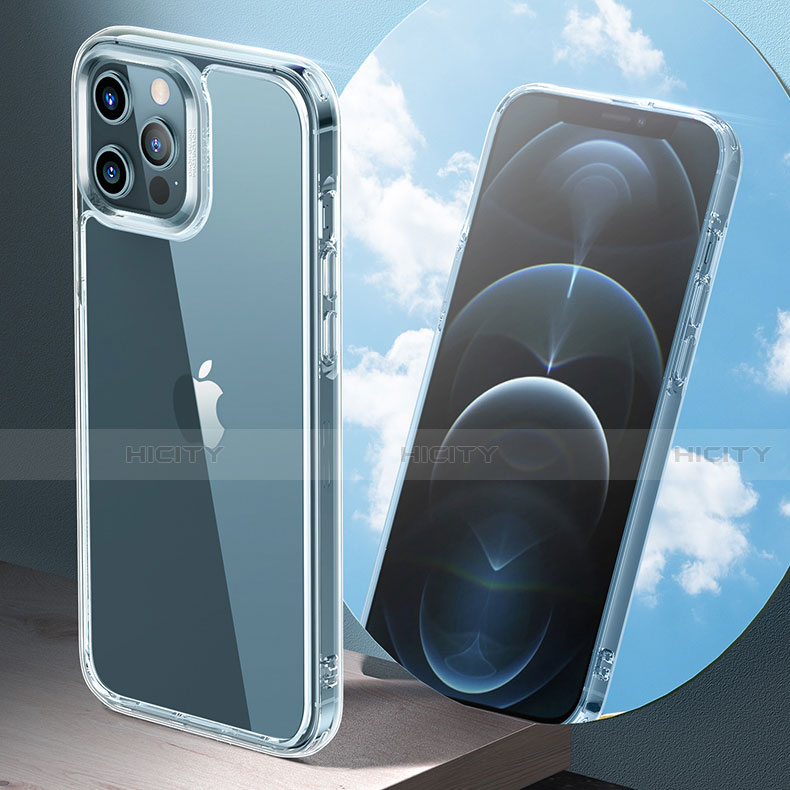 Cover Silicone Trasparente Ultra Sottile Morbida T05 per Apple iPhone 12 Pro Max Chiaro