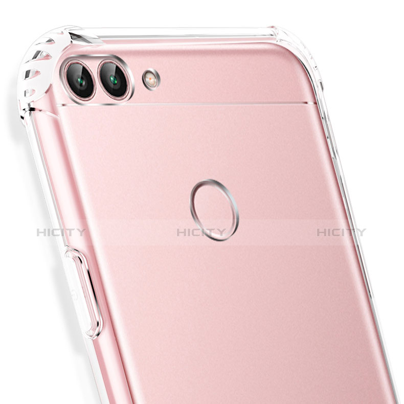 Cover Silicone Trasparente Ultra Sottile Morbida T05 per Huawei Enjoy 7S Chiaro