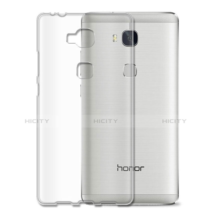 Cover Silicone Trasparente Ultra Sottile Morbida T05 per Huawei Honor 5X Chiaro