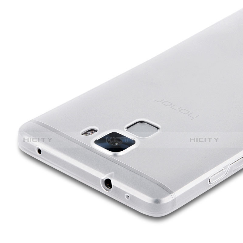 Cover Silicone Trasparente Ultra Sottile Morbida T05 per Huawei Honor 7 Dual SIM Chiaro