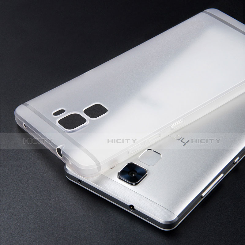 Cover Silicone Trasparente Ultra Sottile Morbida T05 per Huawei Honor 7 Dual SIM Chiaro