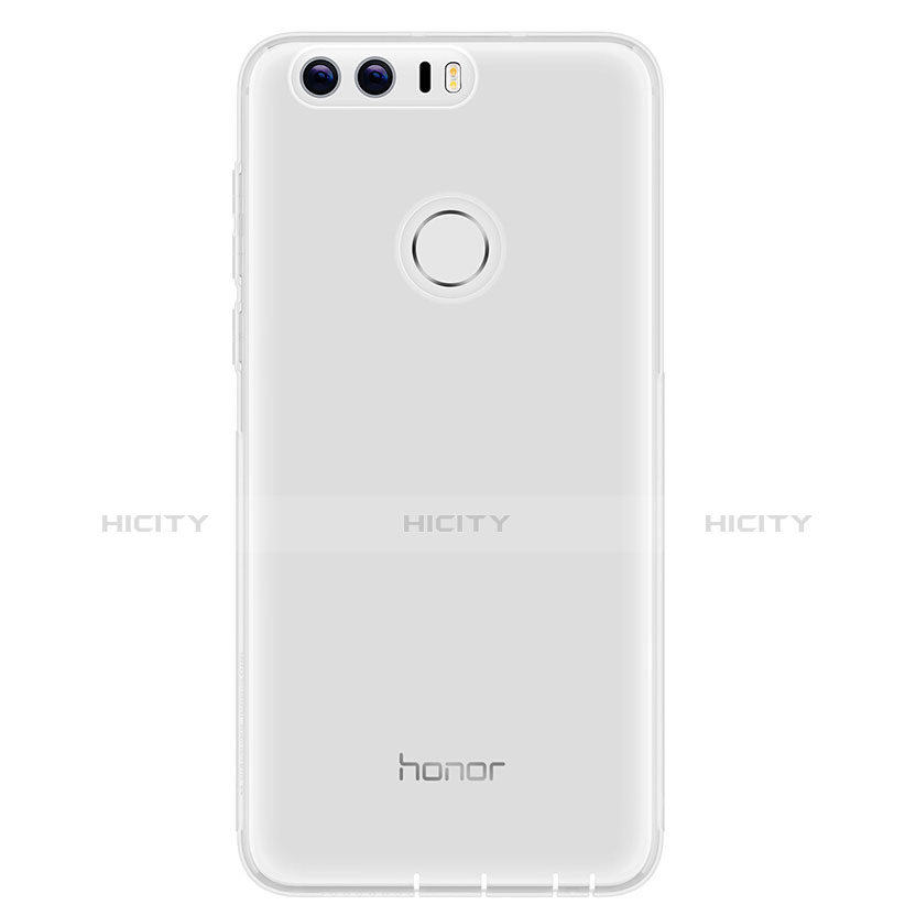 Cover Silicone Trasparente Ultra Sottile Morbida T05 per Huawei Honor 8 Chiaro