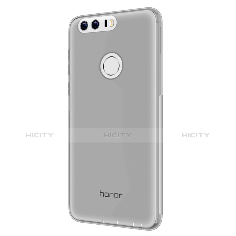 Cover Silicone Trasparente Ultra Sottile Morbida T05 per Huawei Honor 8 Oro