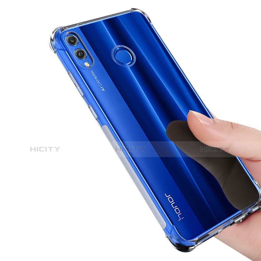 Cover Silicone Trasparente Ultra Sottile Morbida T05 per Huawei Honor 8X Chiaro