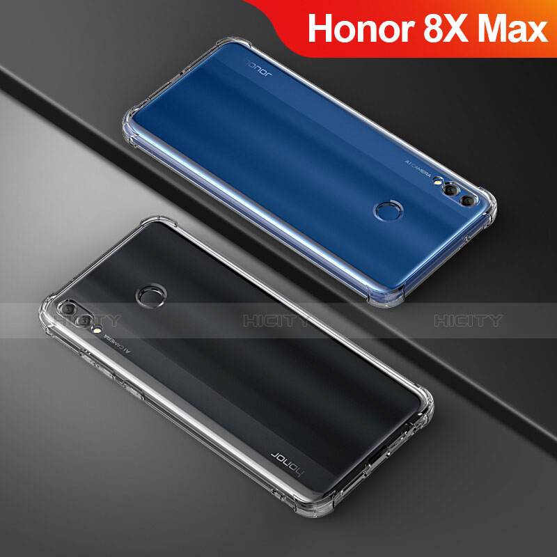 Cover Silicone Trasparente Ultra Sottile Morbida T05 per Huawei Honor 8X Max Chiaro