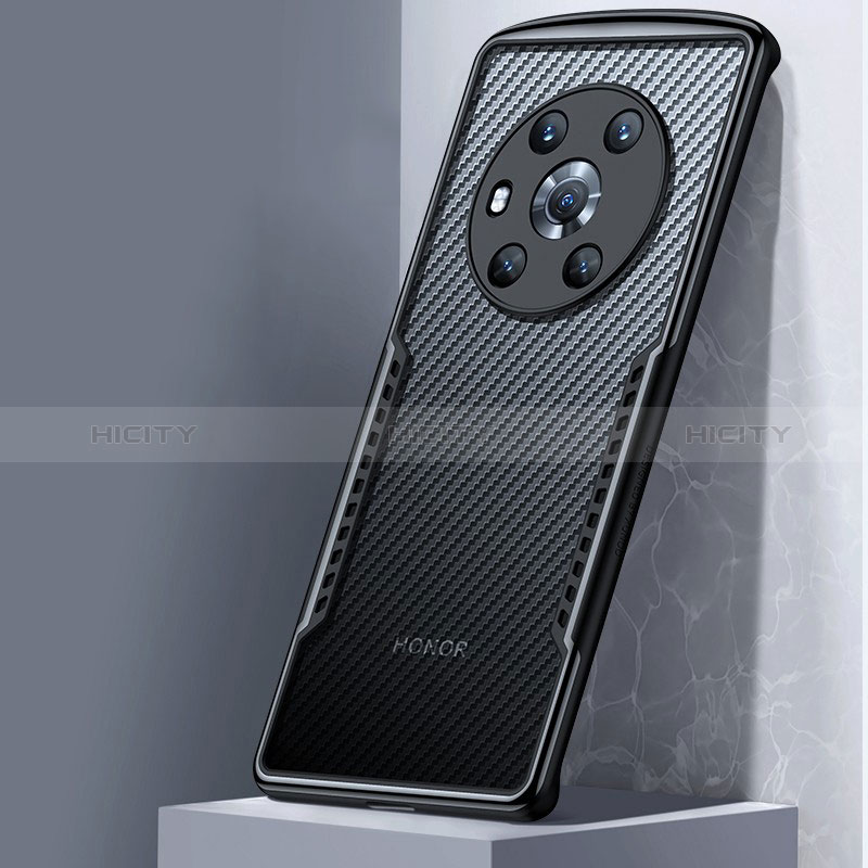 Cover Silicone Trasparente Ultra Sottile Morbida T05 per Huawei Honor Magic3 5G Nero