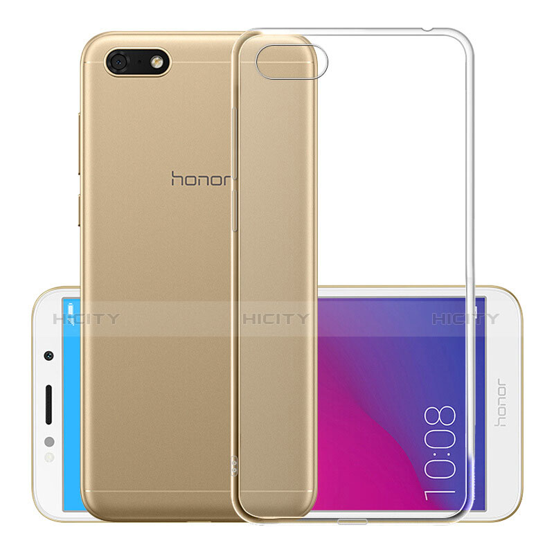 Cover Silicone Trasparente Ultra Sottile Morbida T05 per Huawei Honor Play 7 Chiaro