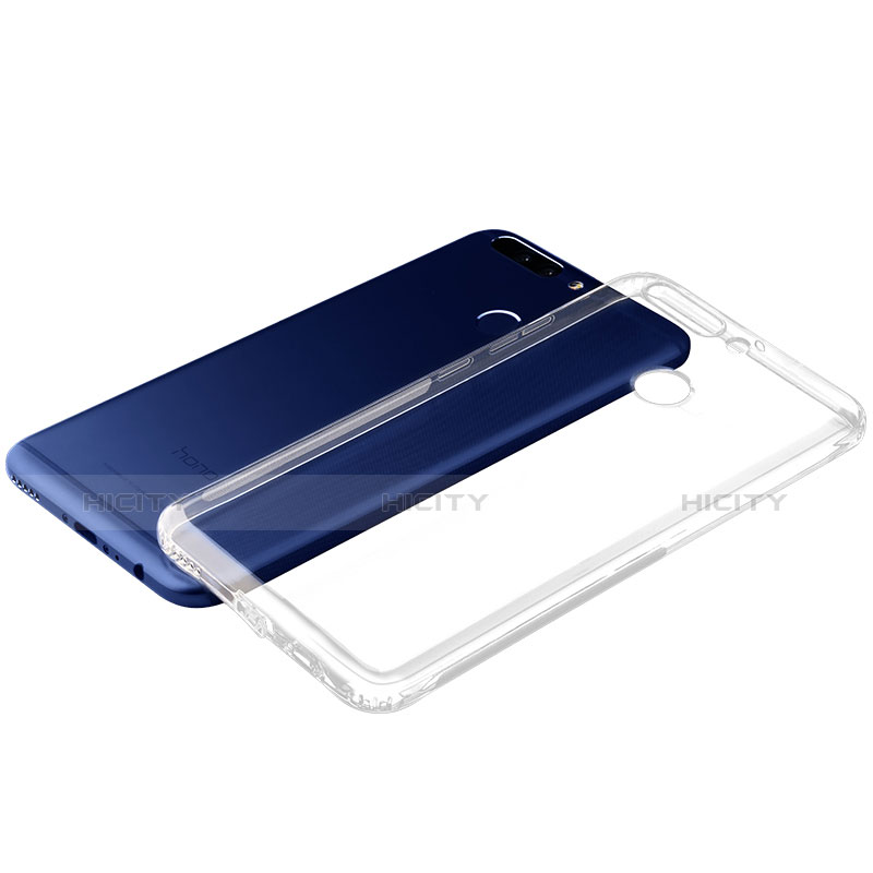 Cover Silicone Trasparente Ultra Sottile Morbida T05 per Huawei Honor V9 Chiaro