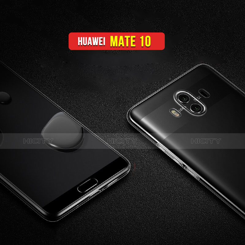 Cover Silicone Trasparente Ultra Sottile Morbida T05 per Huawei Mate 10 Chiaro
