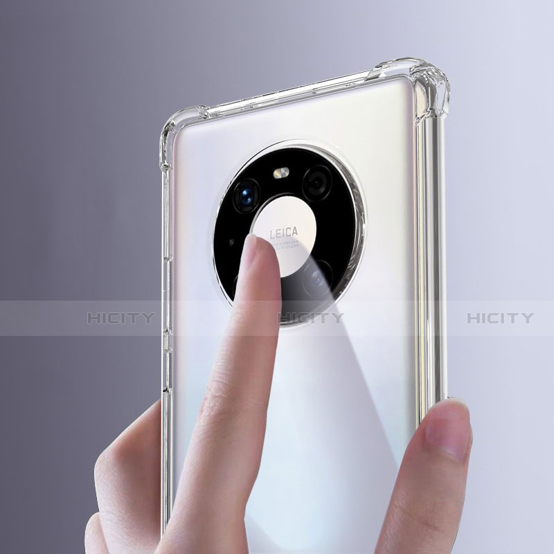 Cover Silicone Trasparente Ultra Sottile Morbida T05 per Huawei Mate 40 Pro Chiaro