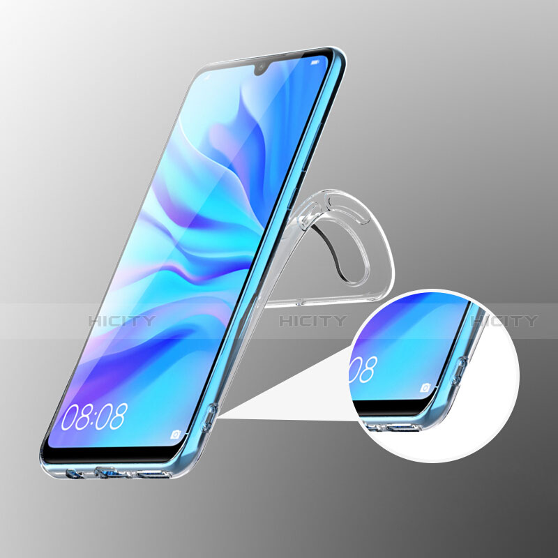 Cover Silicone Trasparente Ultra Sottile Morbida T05 per Huawei P30 Lite XL Chiaro