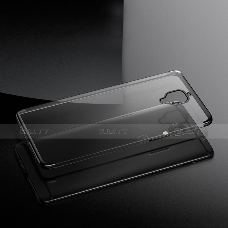 Cover Silicone Trasparente Ultra Sottile Morbida T05 per OnePlus 3T Grigio