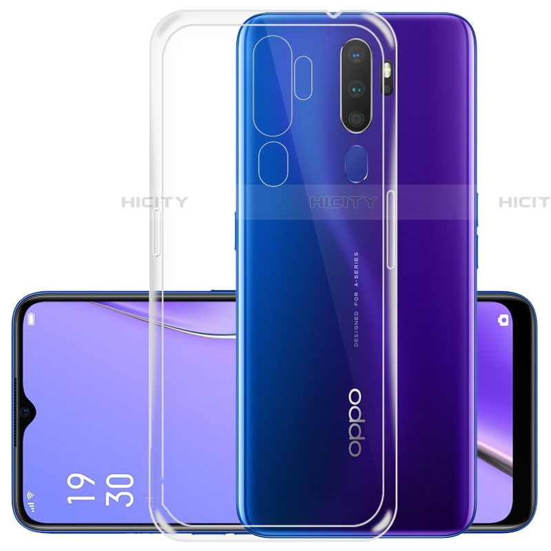 Cover Silicone Trasparente Ultra Sottile Morbida T05 per Oppo A11 Chiaro