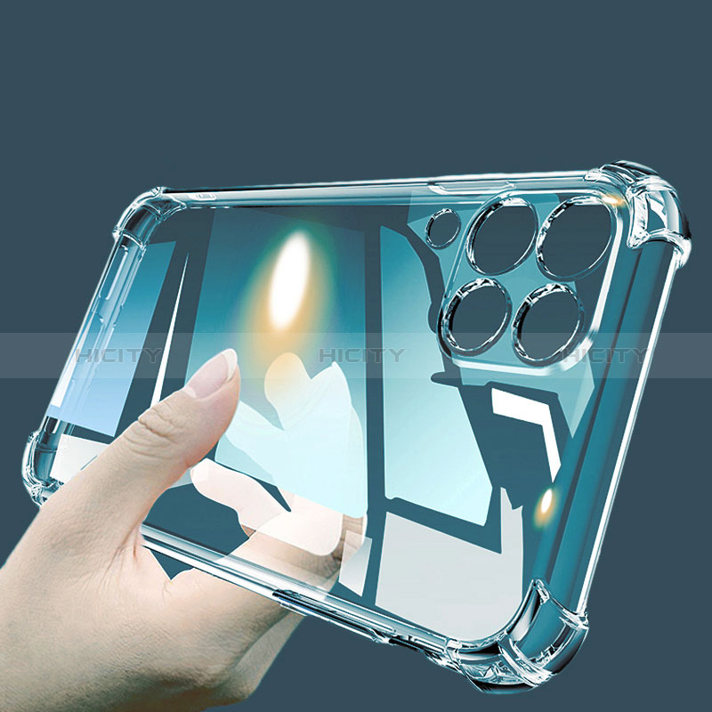 Cover Silicone Trasparente Ultra Sottile Morbida T05 per Samsung Galaxy A42 5G Chiaro