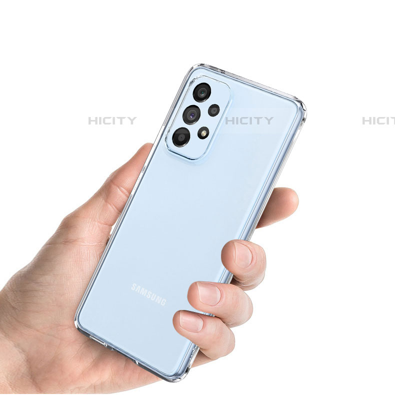 Cover Silicone Trasparente Ultra Sottile Morbida T05 per Samsung Galaxy A53 5G Chiaro