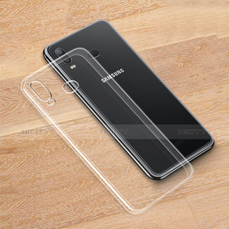 Cover Silicone Trasparente Ultra Sottile Morbida T05 per Samsung Galaxy A6s Chiaro