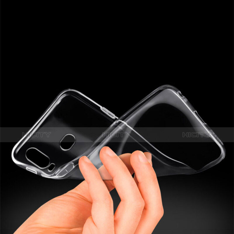Cover Silicone Trasparente Ultra Sottile Morbida T05 per Samsung Galaxy A6s Chiaro