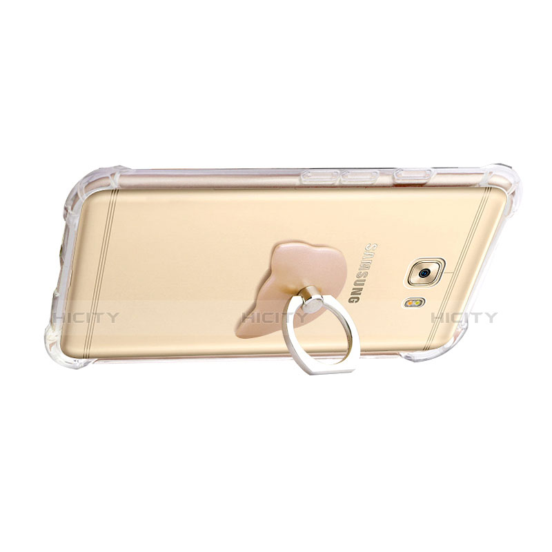 Cover Silicone Trasparente Ultra Sottile Morbida T05 per Samsung Galaxy C5 Pro C5010 Grigio