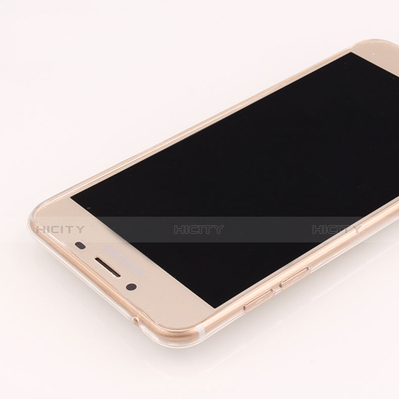 Cover Silicone Trasparente Ultra Sottile Morbida T05 per Samsung Galaxy C7 SM-C7000 Chiaro