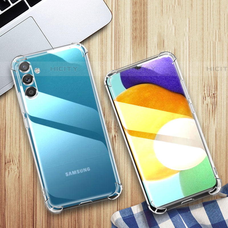 Cover Silicone Trasparente Ultra Sottile Morbida T05 per Samsung Galaxy F13 4G Chiaro