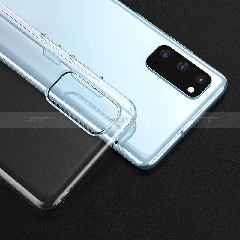 Cover Silicone Trasparente Ultra Sottile Morbida T05 per Samsung Galaxy S20 Chiaro