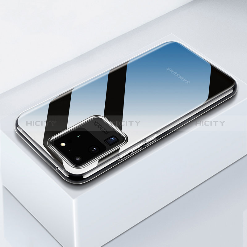 Cover Silicone Trasparente Ultra Sottile Morbida T05 per Samsung Galaxy S20 Ultra 5G Chiaro