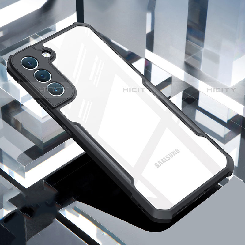 Cover Silicone Trasparente Ultra Sottile Morbida T05 per Samsung Galaxy S21 Plus 5G Nero