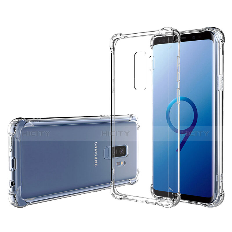 Cover Silicone Trasparente Ultra Sottile Morbida T05 per Samsung Galaxy S9 Plus Chiaro