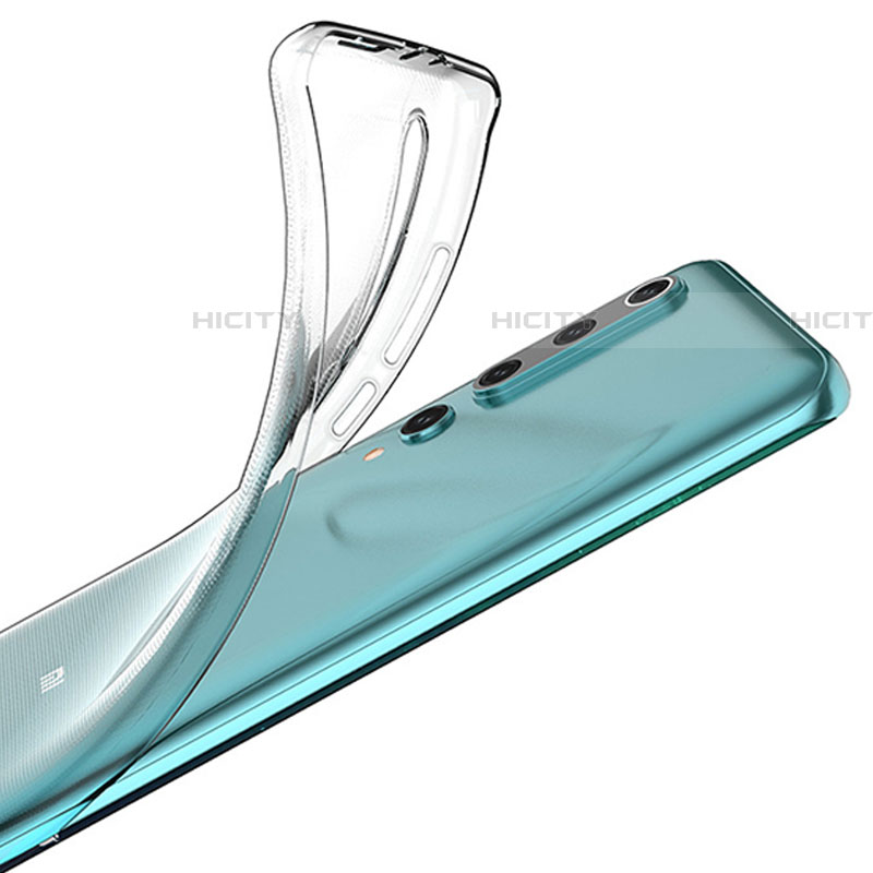 Cover Silicone Trasparente Ultra Sottile Morbida T05 per Xiaomi Mi 10 Chiaro