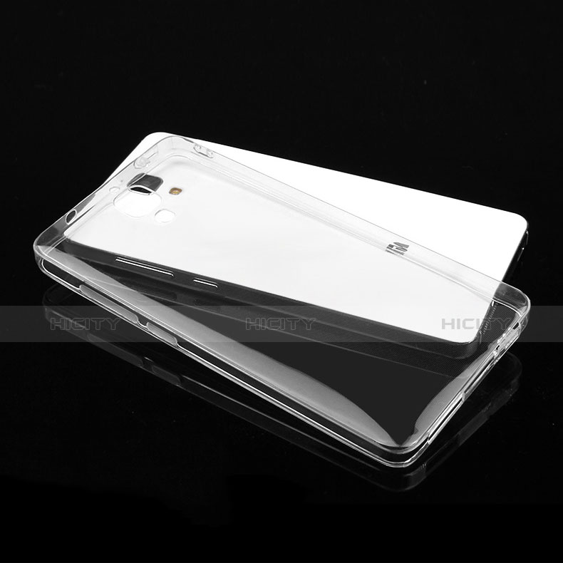 Cover Silicone Trasparente Ultra Sottile Morbida T05 per Xiaomi Mi 4 LTE Chiaro