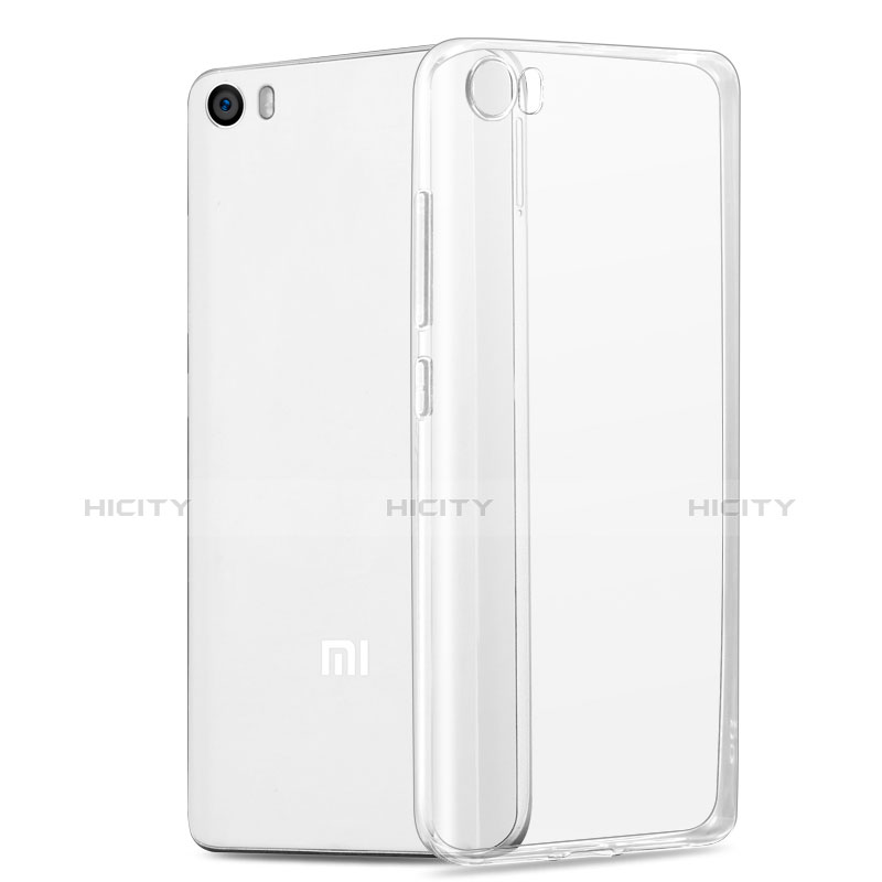 Cover Silicone Trasparente Ultra Sottile Morbida T05 per Xiaomi Mi 5 Chiaro