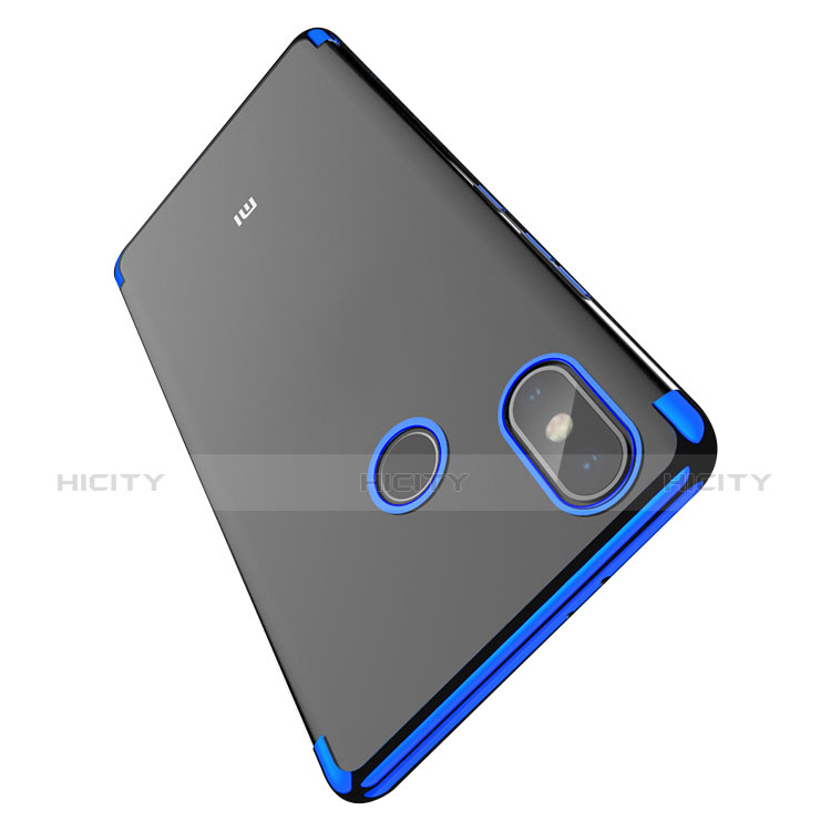 Cover Silicone Trasparente Ultra Sottile Morbida T05 per Xiaomi Mi 6X Blu