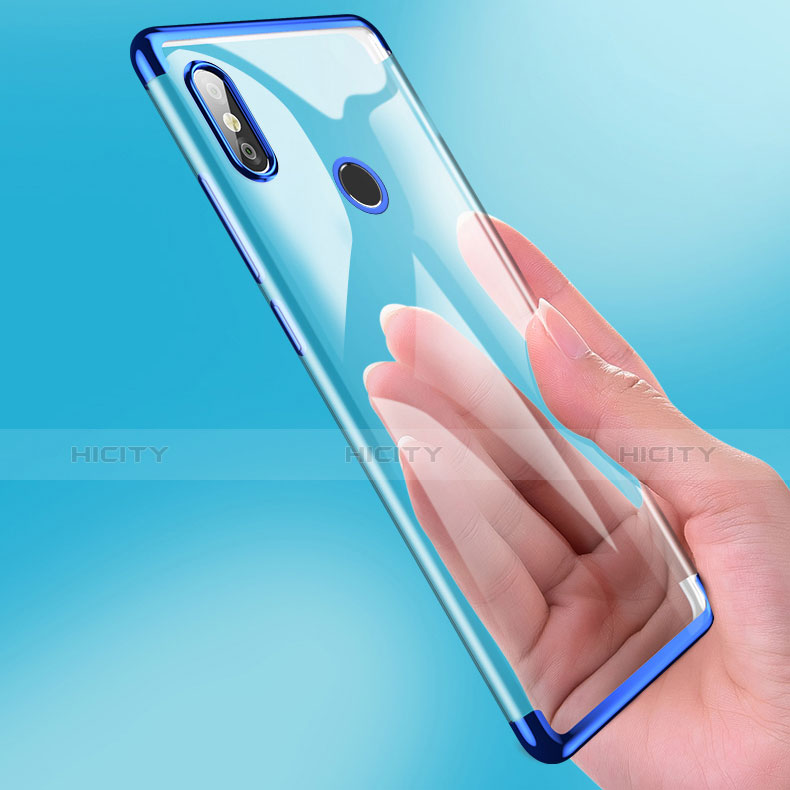 Cover Silicone Trasparente Ultra Sottile Morbida T05 per Xiaomi Mi 8 Blu