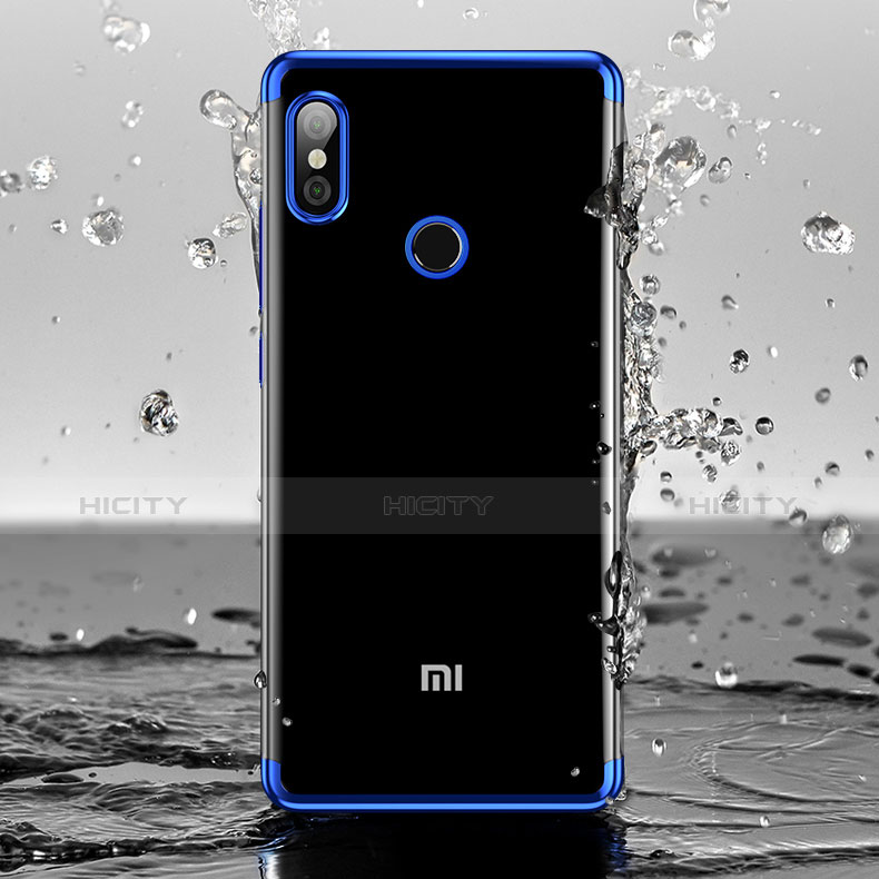 Cover Silicone Trasparente Ultra Sottile Morbida T05 per Xiaomi Mi 8 Blu