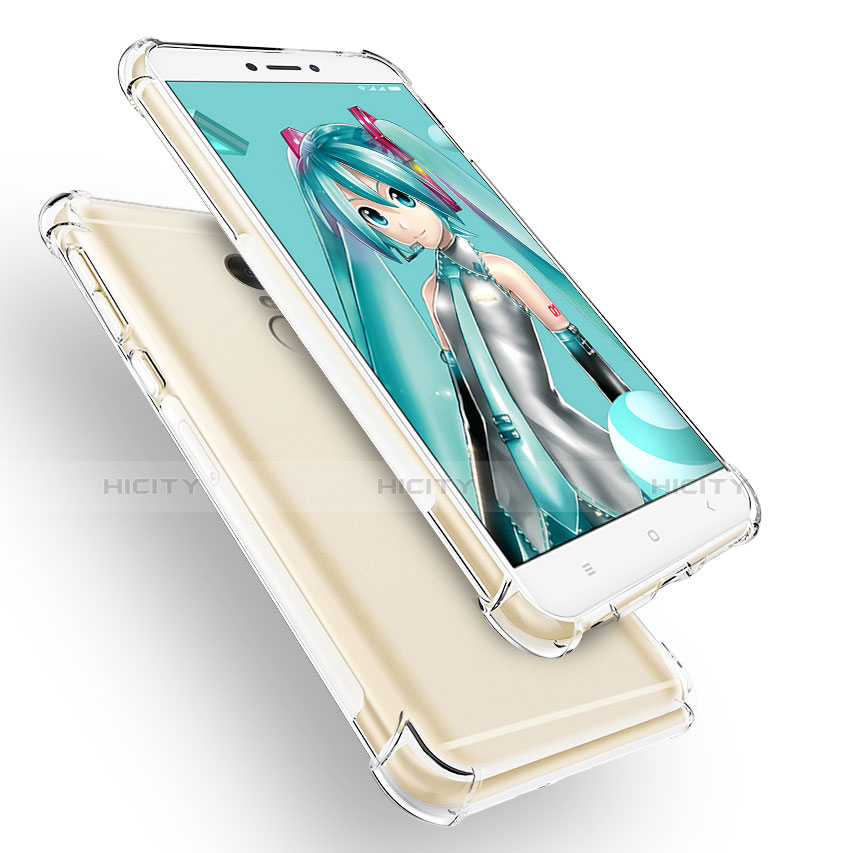 Cover Silicone Trasparente Ultra Sottile Morbida T05 per Xiaomi Redmi Note 4 Standard Edition Chiaro
