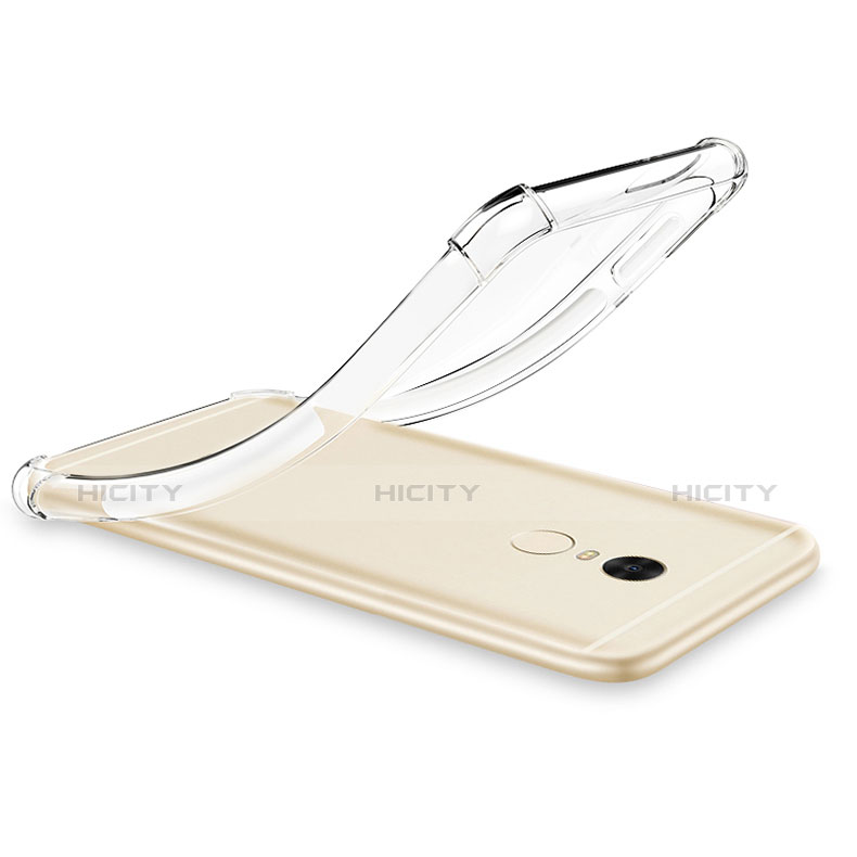 Cover Silicone Trasparente Ultra Sottile Morbida T05 per Xiaomi Redmi Note 4 Standard Edition Chiaro