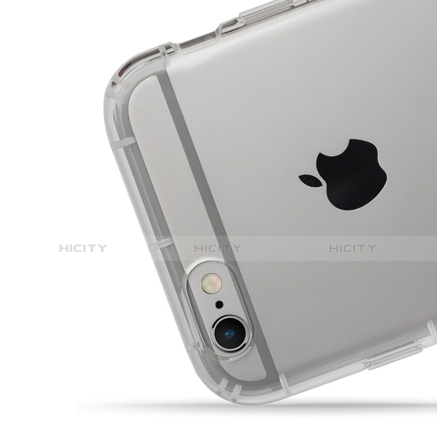 Cover Silicone Trasparente Ultra Sottile Morbida T06 per Apple iPhone 6S Plus Chiaro
