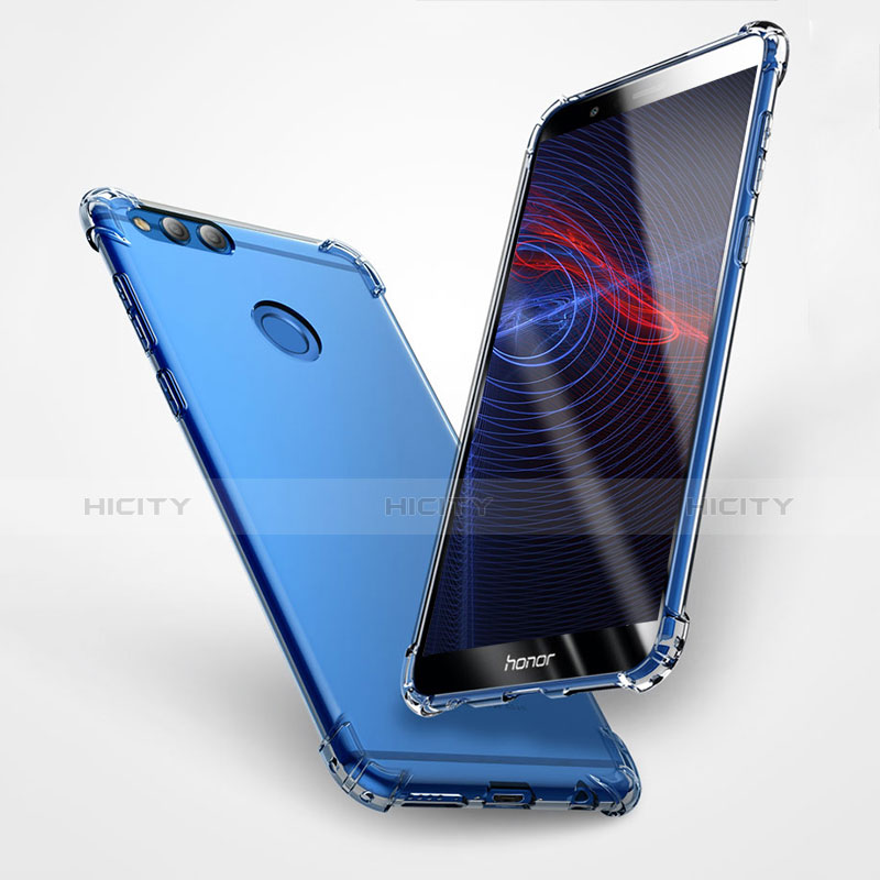 Cover Silicone Trasparente Ultra Sottile Morbida T06 per Huawei Honor 7X Chiaro