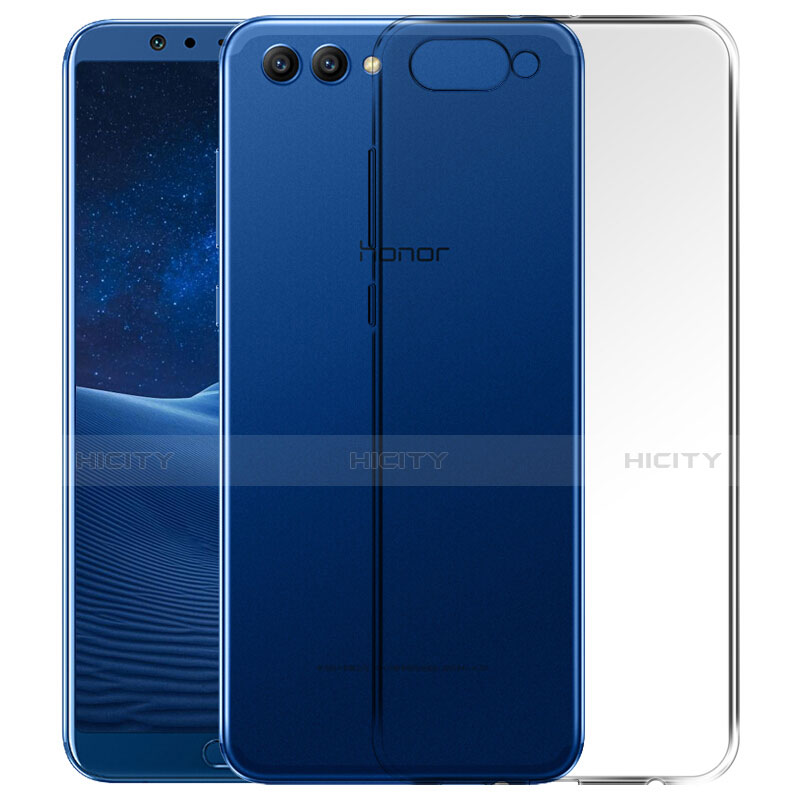 Cover Silicone Trasparente Ultra Sottile Morbida T06 per Huawei Honor V10 Chiaro