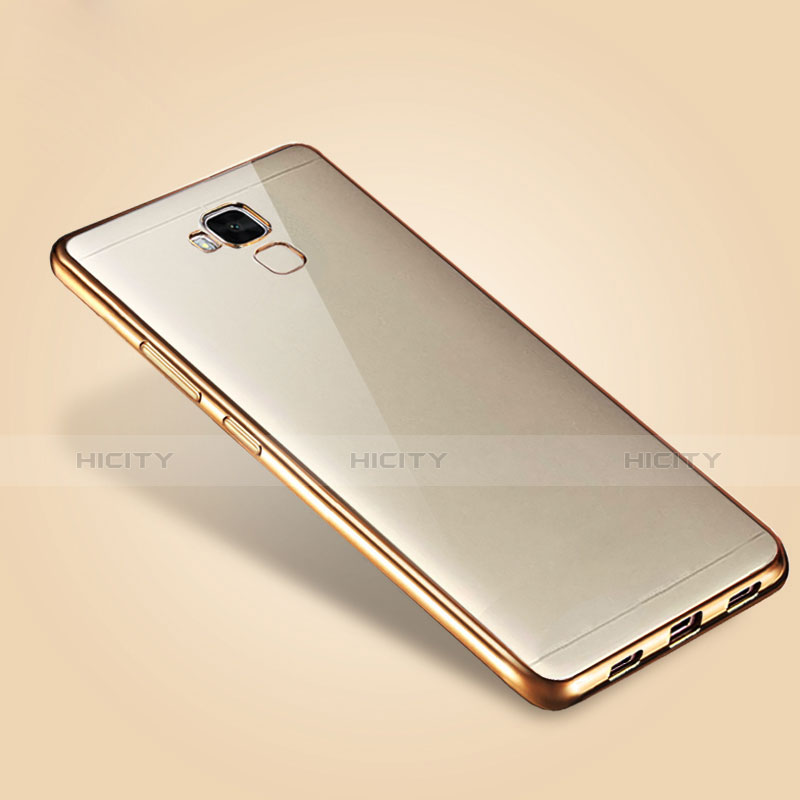 Cover Silicone Trasparente Ultra Sottile Morbida T06 per Huawei Honor X5 Oro