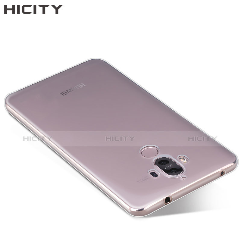 Cover Silicone Trasparente Ultra Sottile Morbida T06 per Huawei Mate 9 Chiaro