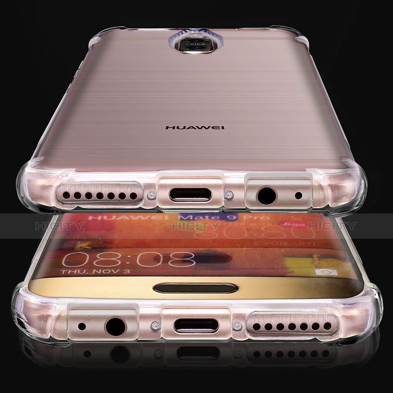 Cover Silicone Trasparente Ultra Sottile Morbida T06 per Huawei Mate 9 Pro Chiaro