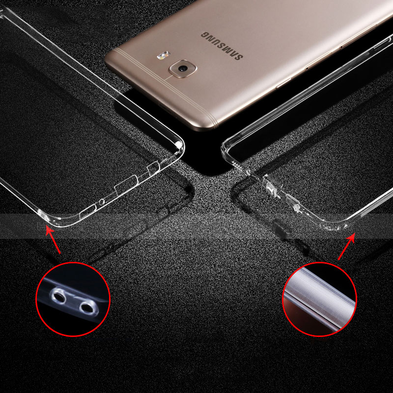Cover Silicone Trasparente Ultra Sottile Morbida T06 per Samsung Galaxy C5 Pro C5010 Grigio