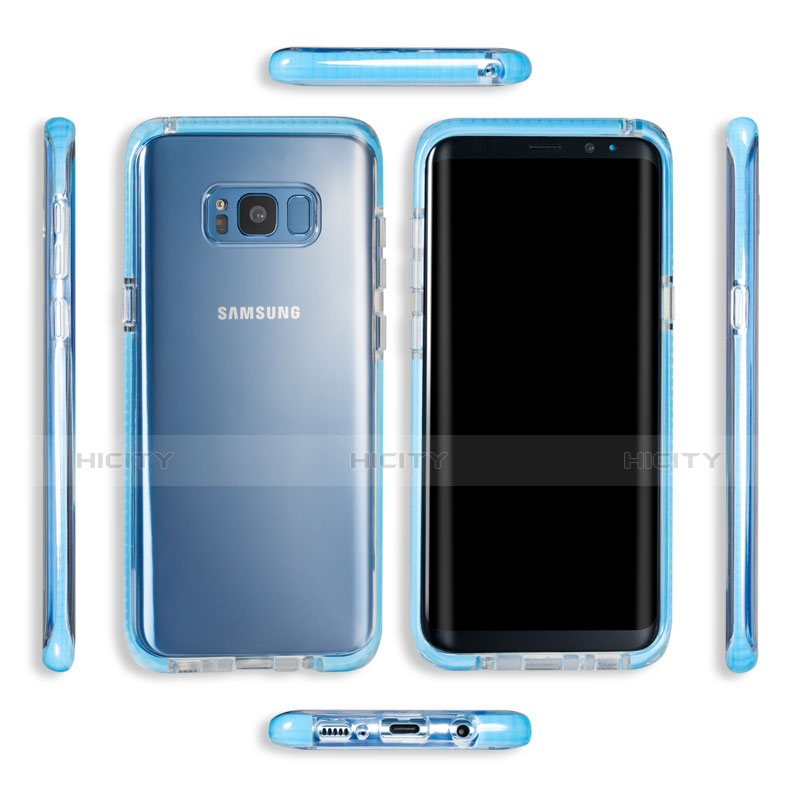 Cover Silicone Trasparente Ultra Sottile Morbida T06 per Samsung Galaxy S8 Chiaro