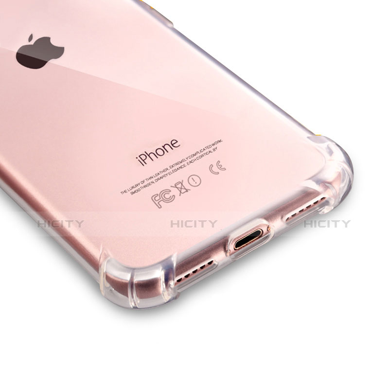 Cover Silicone Trasparente Ultra Sottile Morbida T07 per Apple iPhone 7 Chiaro