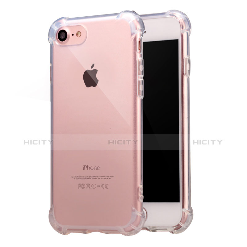 Cover Silicone Trasparente Ultra Sottile Morbida T07 per Apple iPhone 8 Chiaro