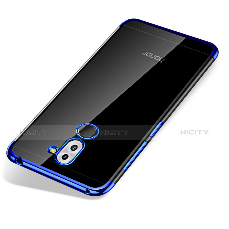 Cover Silicone Trasparente Ultra Sottile Morbida T07 per Huawei GR5 (2017) Blu